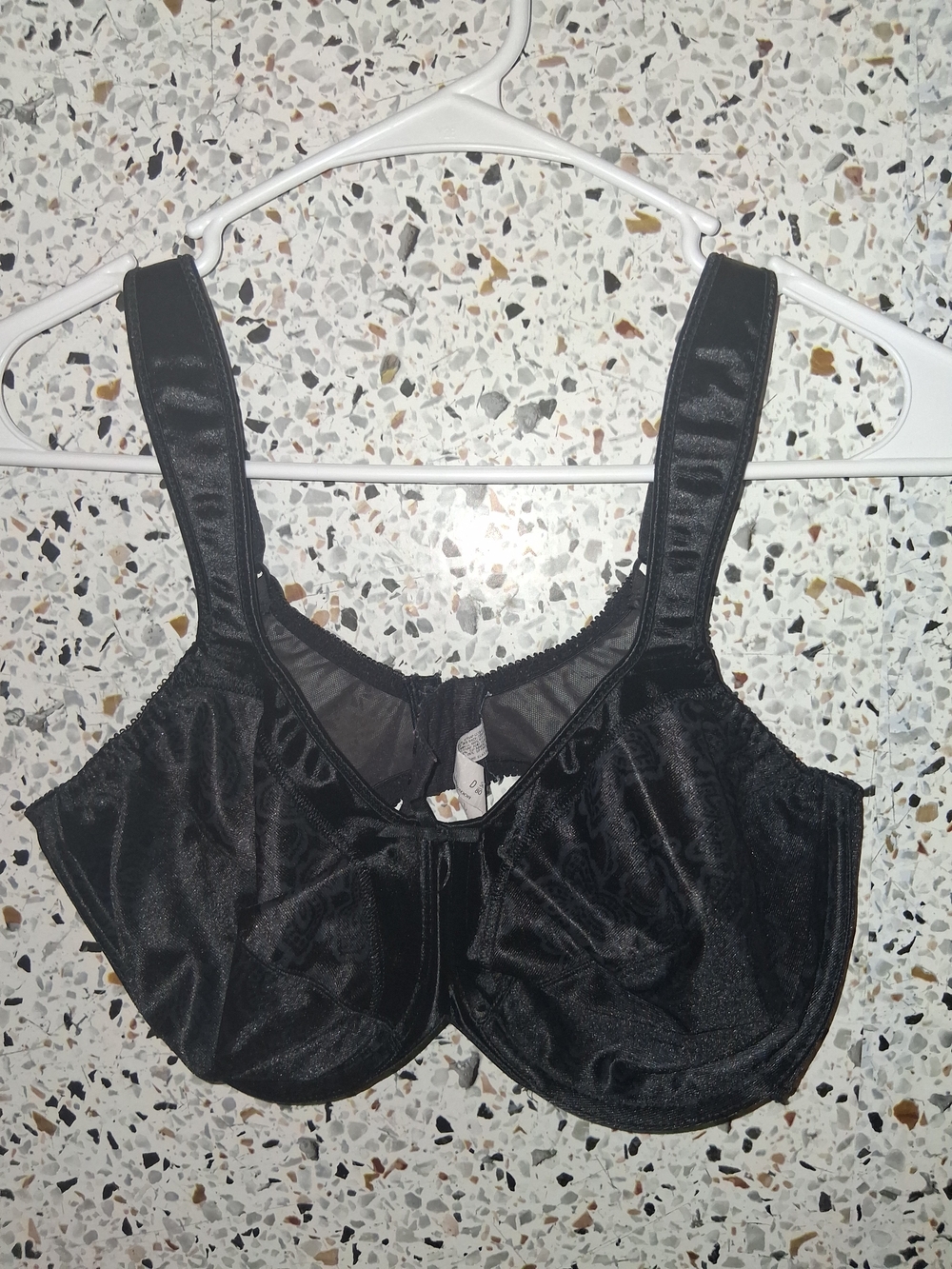 Women's Bali Bra Black Size 36D No Padding With Wires